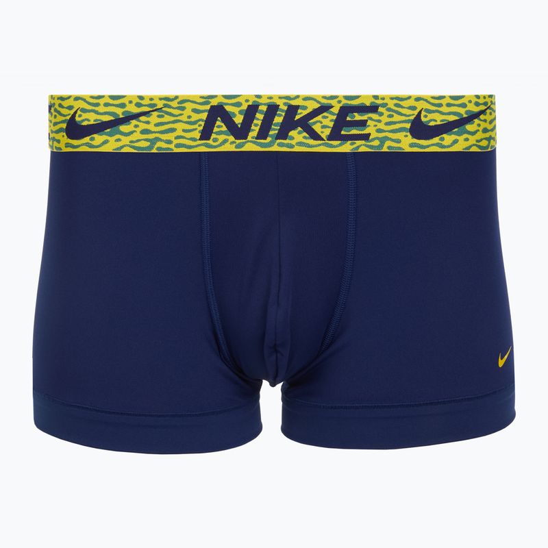 Pánské boxerky Nike Dri-Fit Essential Micro Trunk 3 páry blu void/lgh crim/brht citron/evergrn aura/abst wb 3