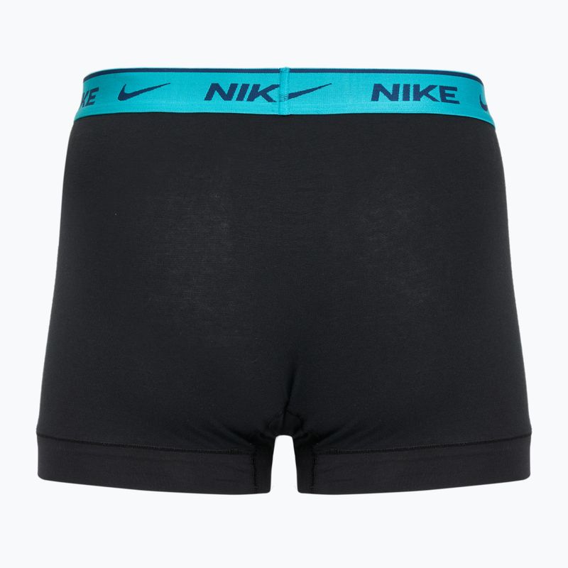 Pánské boxerky Nike Everyday Cotton Stretch Trunk 3 páry black/iron gry/cool grey high shine textured wb 2