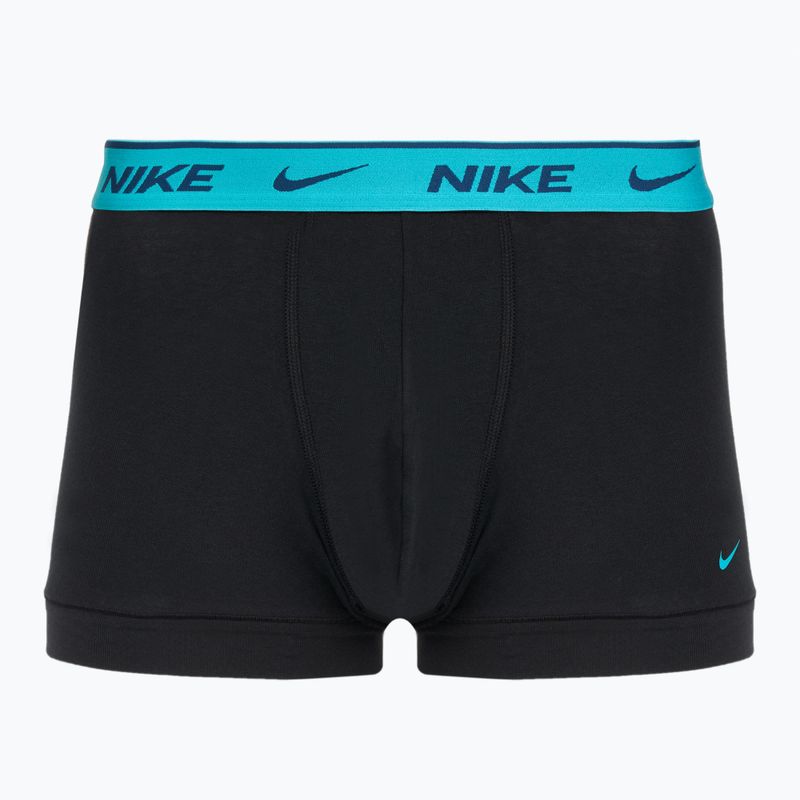 Pánské boxerky Nike Everyday Cotton Stretch Trunk 3 páry black/iron gry/cool grey high shine textured wb 4