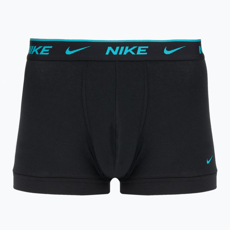 Pánské boxerky Nike Everyday Cotton Stretch Trunk 3 páry black/iron gry/cool grey high shine textured wb 5