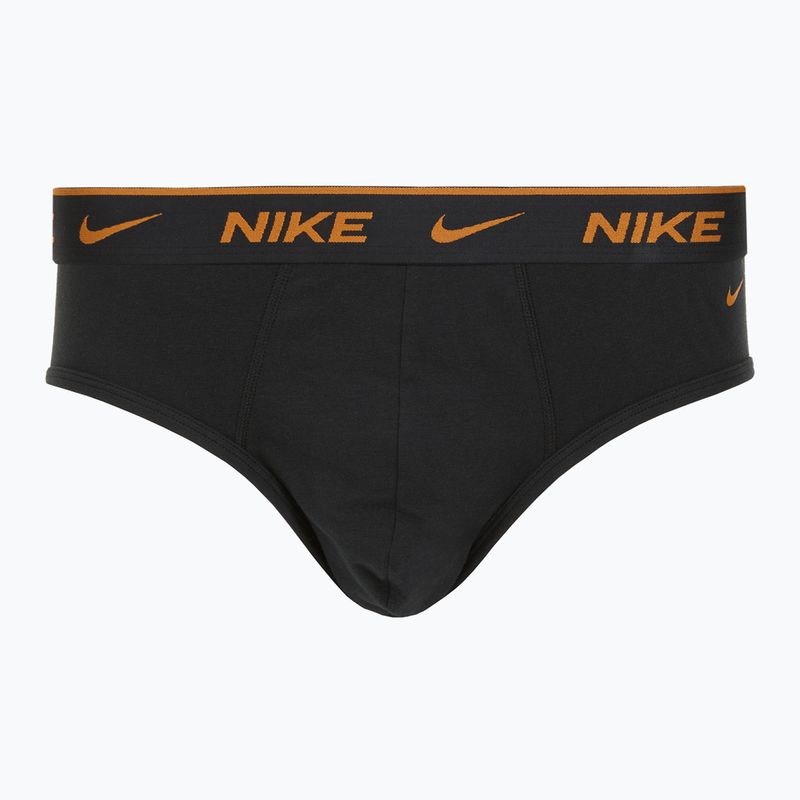 Pánské slipy Nike Everyday Cotton Stretch Brief 3 pary black light crimson/desert ochre/black wb 4