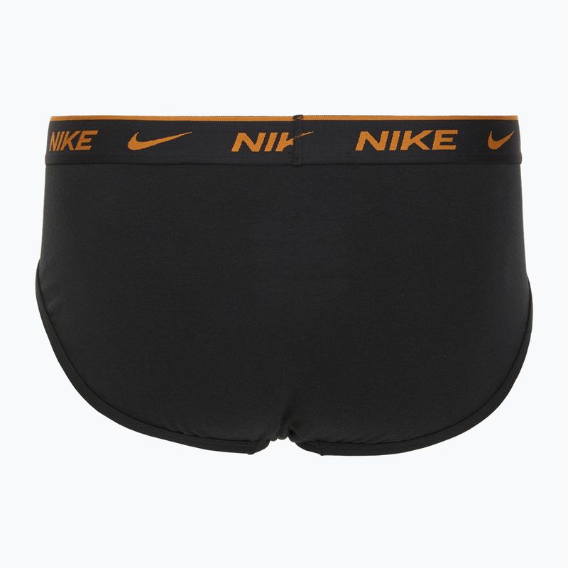 Pánské slipy Nike Everyday Cotton Stretch Brief 3 pary black light crimson/desert ochre/black wb 5