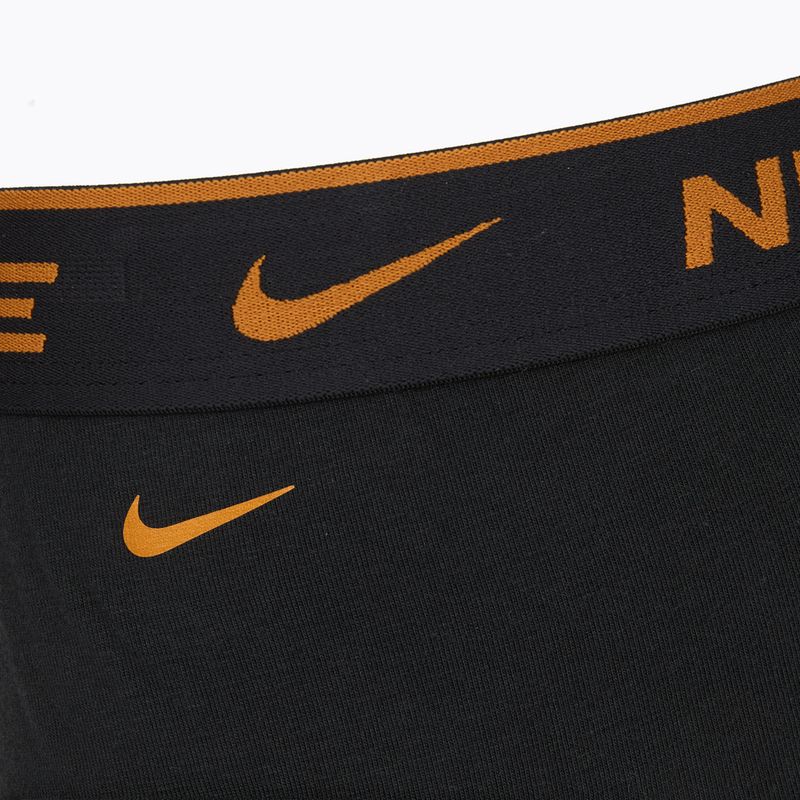 Pánské slipy Nike Everyday Cotton Stretch Brief 3 pary black light crimson/desert ochre/black wb 6