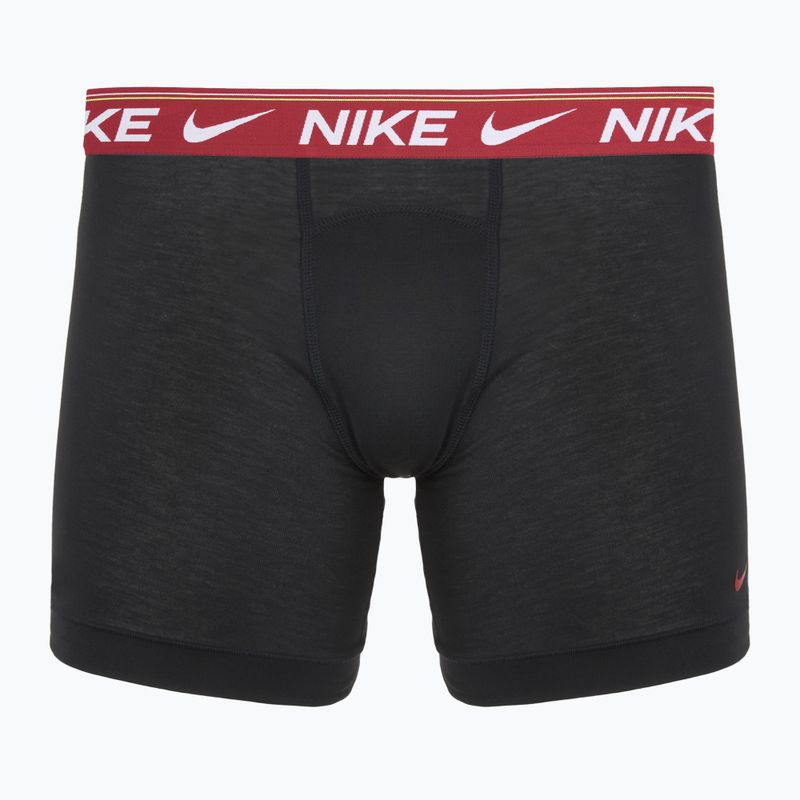 Pánské boxerky Nike Dri-FIT Ultra Comfort 3 pairs black/team crimson/dark raisin/black 2