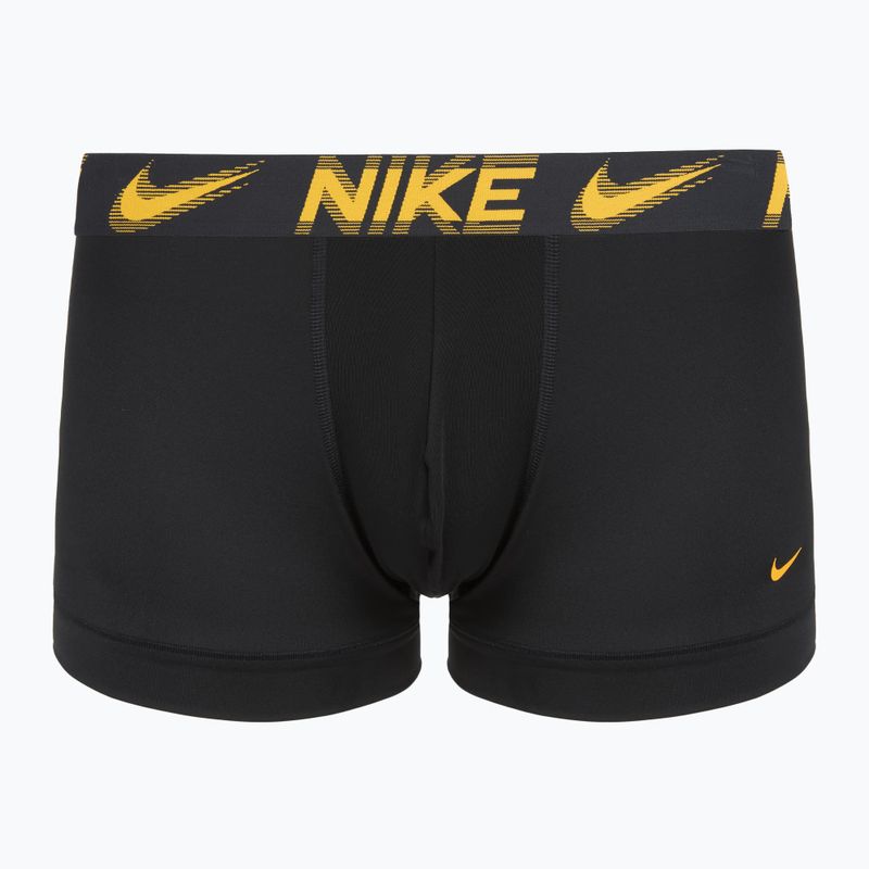 Pánské boxerky Nike Dri-Fit Essential Micro Trunk 3 pairs black/game royal/malachite/un gold/zoom wb 2