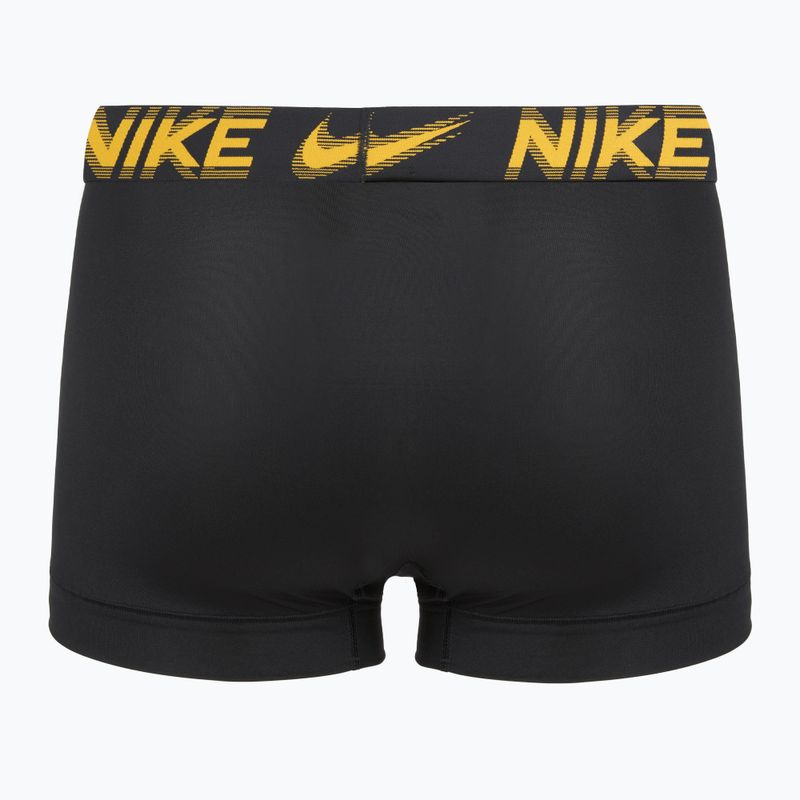 Pánské boxerky Nike Dri-Fit Essential Micro Trunk 3 pairs black/game royal/malachite/un gold/zoom wb 3