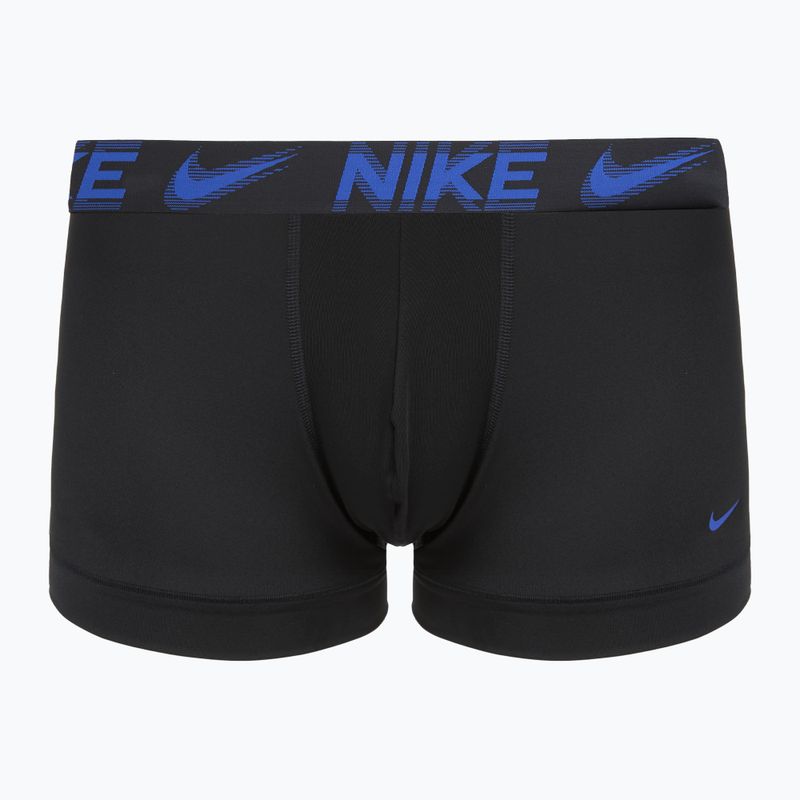 Pánské boxerky Nike Dri-Fit Essential Micro Trunk 3 pairs black/game royal/malachite/un gold/zoom wb 6