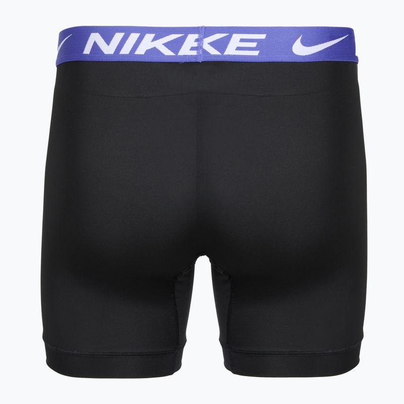 Pánské boxerky Nike Essential Micro 3 pairs black/sapphire/wolf grey/team crimson 3