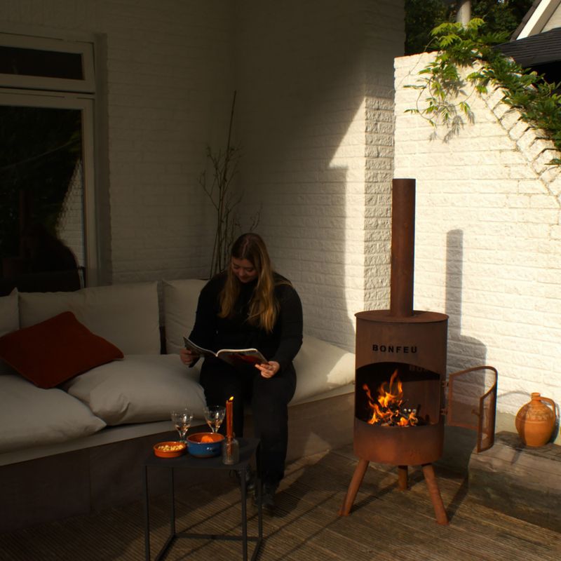 Zahradní krb BonFeu BonTon corten 3