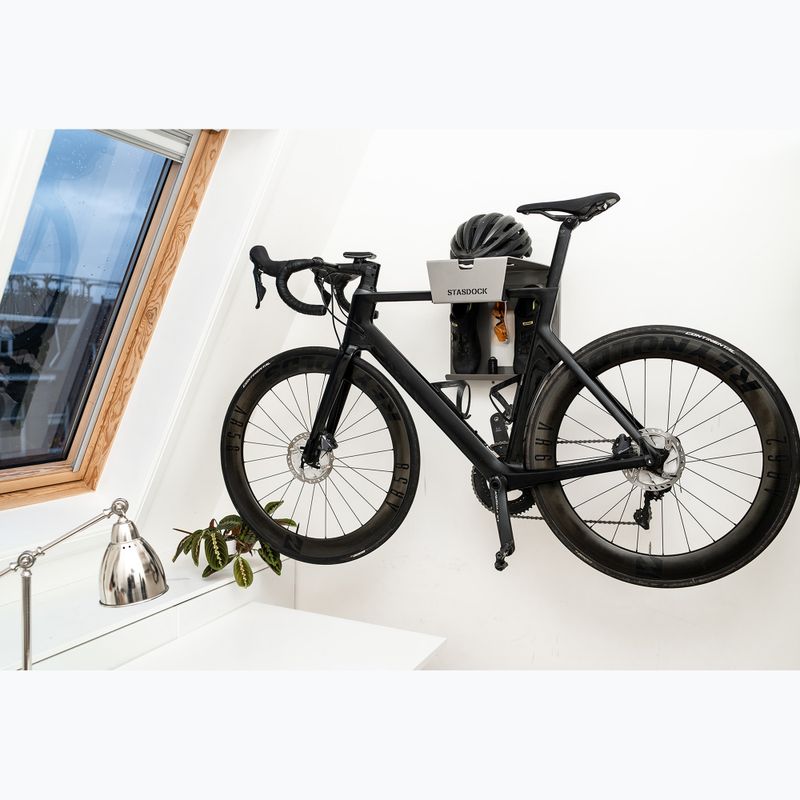Držák na kolo na stěnu - věšák  STASDOCK Bike Hanger deep silver 4