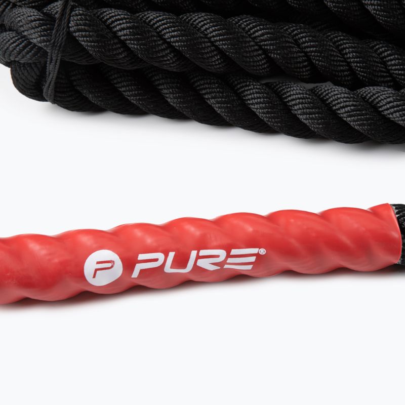 Tréninkové posilovací lano Pure2Improve Battle Rope černé P2I200810 3