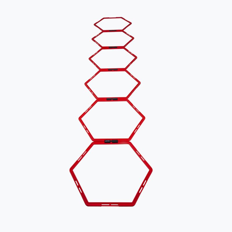 Pure2Improve Koordinační tréninkový žebřík Hexagonální červená 2817 2
