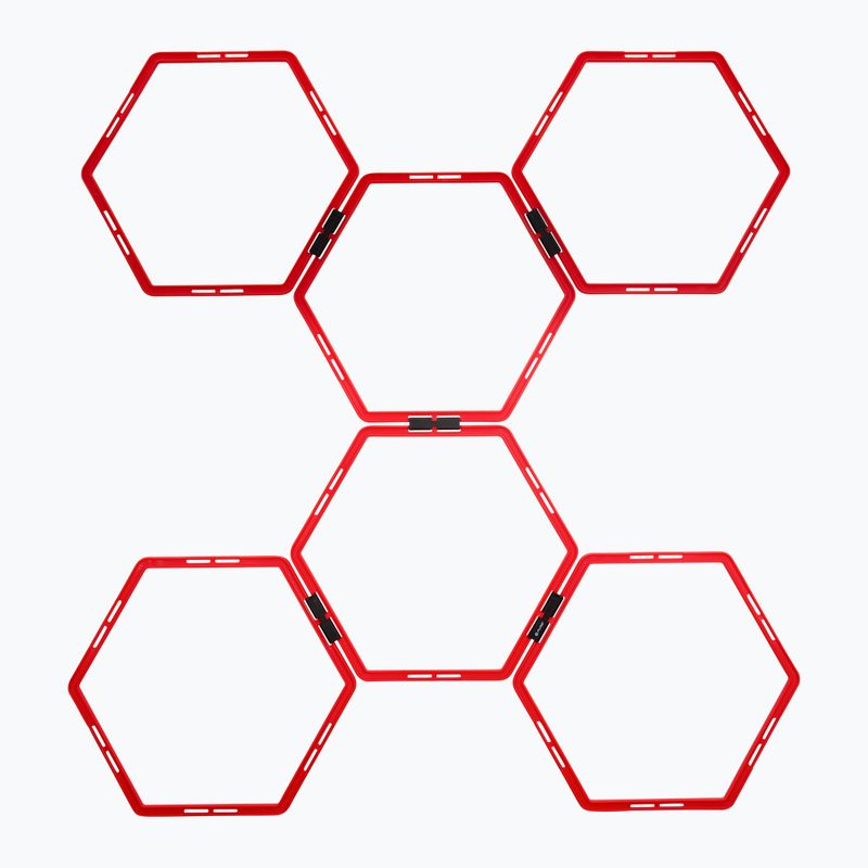 Pure2Improve Koordinační tréninkový žebřík Hexagonální červená 2817 4