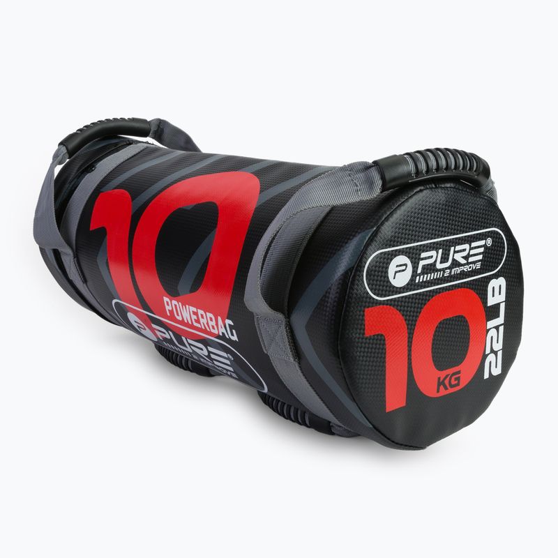 Tréninkový vak 10 kg Pure2Improve Power Bag červeno-černý P2I201720