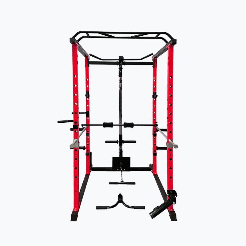Multifunkční domácí posilovna Pure2Improve Powerrack červená/černá P2I820000
