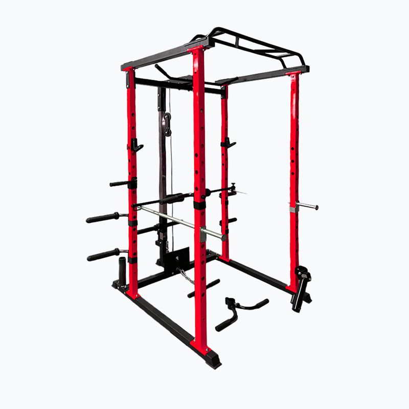Multifunkční domácí posilovna Pure2Improve Powerrack červená/černá P2I820000 5