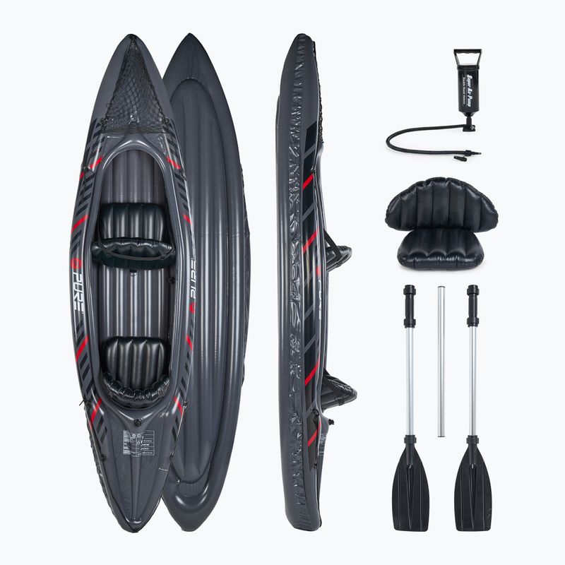Pure4Fun XPRO Kayak 3.0 Vysokotlaký nafukovací kajak pro 2 osoby šedý P4F150130