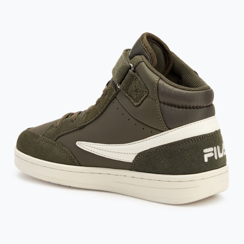 Dětské boty  FILA Crew Velcro Mid olive night 3