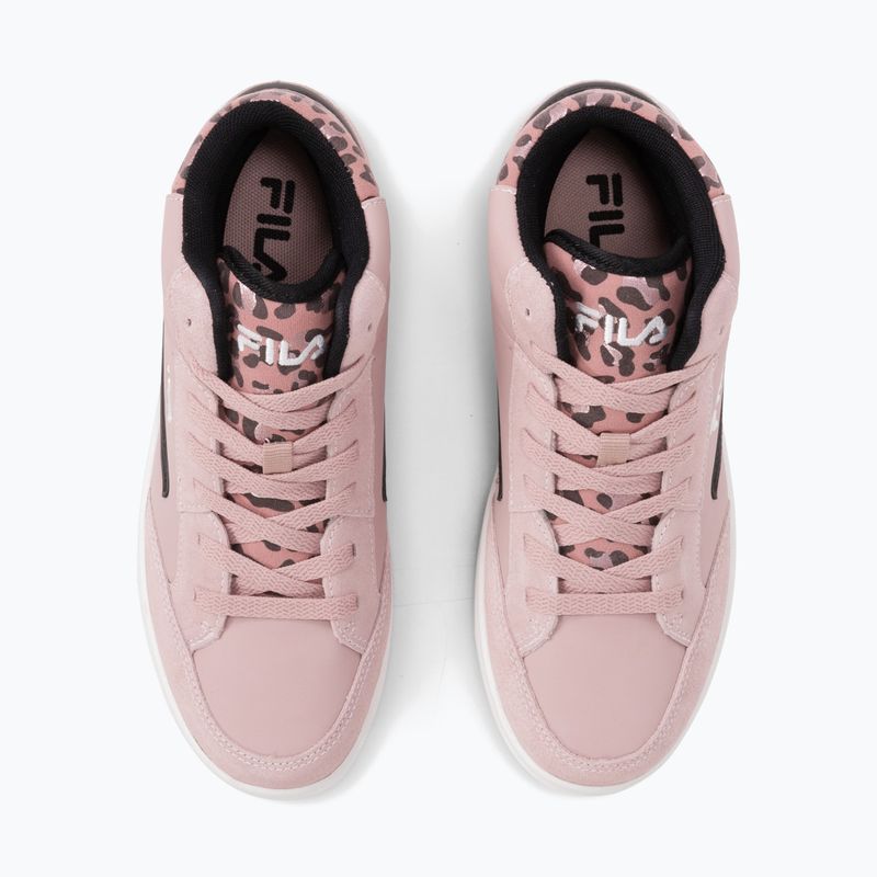 Dětské boty  FILA Crew Mid pale mauve/leopard 4