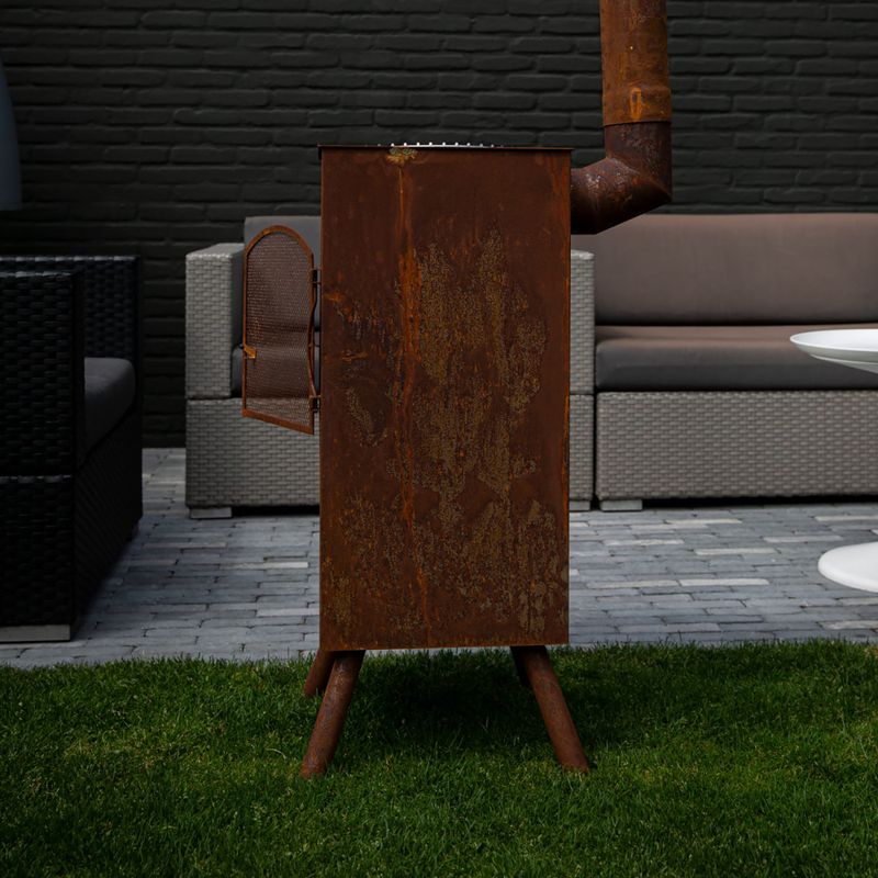 Zahradní krb BonFeu BonCarré corten 9