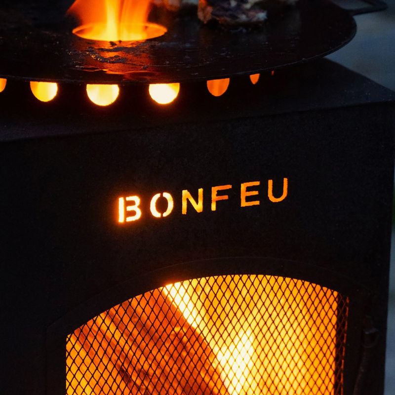 Zahradní krb BonFeu BonCarré corten 10