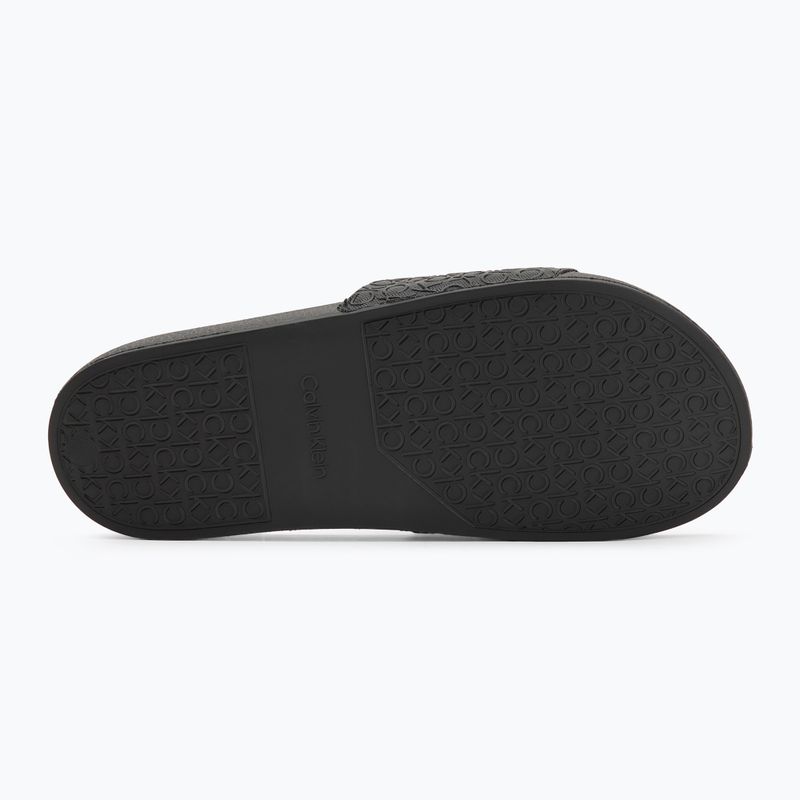 Pánské nazouváky Calvin Klein HM0HM01968 Pool Slide Mono Triple Black 4