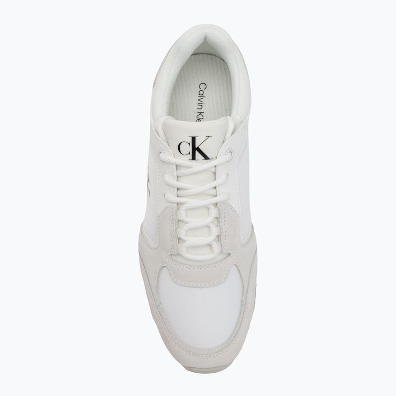 Dámské boty Calvin Klein  YW0YW01644 Runner Laceup Sock Mg Nylon Mix Bright White/Black 5