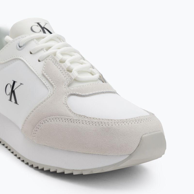 Dámské boty Calvin Klein  YW0YW01644 Runner Laceup Sock Mg Nylon Mix Bright White/Black 7