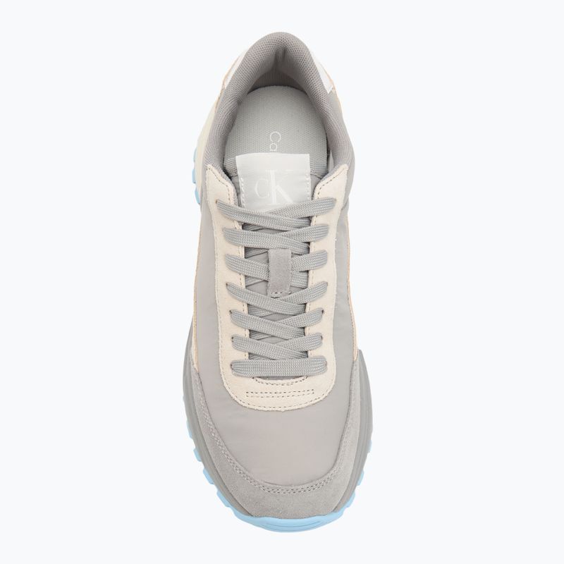 Dámské boty Calvin Klein YW0YW01852 Hike Runner Mg Nylon Mix formal gray/eggsshell creamy/white 5