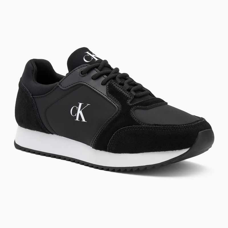 Dámské boty Calvin Klein YW0YW01644 Runner Laceup Sock Mg Nylon Mix black