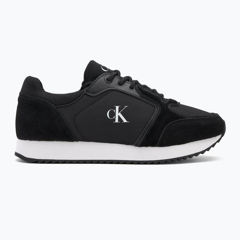Dámské boty Calvin Klein YW0YW01644 Runner Laceup Sock Mg Nylon Mix black 2
