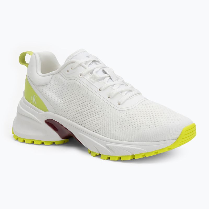 Dámské boty Calvin Klein YW0YW01856 Hike Runner Mg Tech Knit bright white wild lime/andora