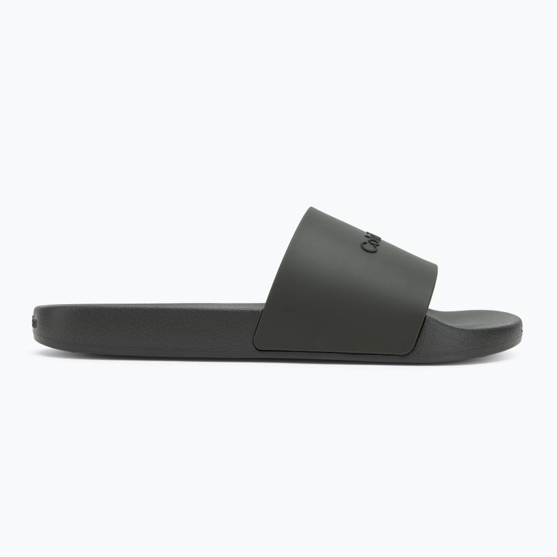 Pánské nazouváky Calvin Klein HM0HM00455 Pool Slide Rubber dark olive 2