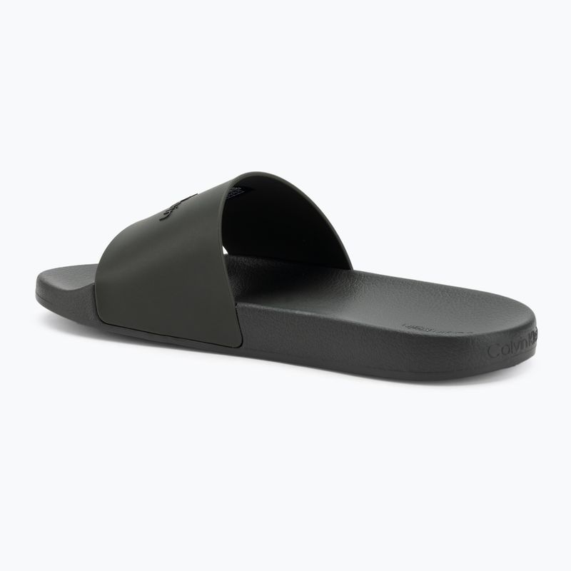 Pánské nazouváky Calvin Klein HM0HM00455 Pool Slide Rubber dark olive 3