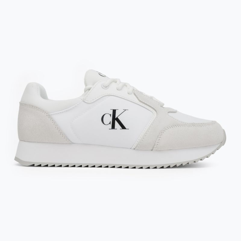 Pánské boty Calvin Klein YM0YM01326 Retro Runner Sock Lace Up Ny-Su Bright White/Black 2