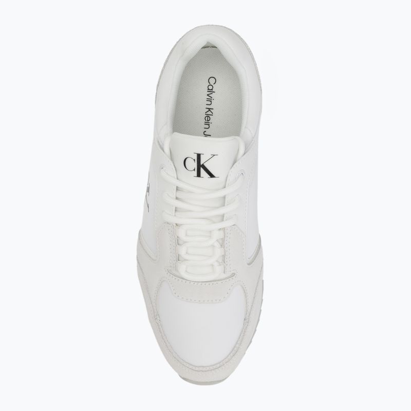 Pánské boty Calvin Klein YM0YM01326 Retro Runner Sock Lace Up Ny-Su Bright White/Black 5