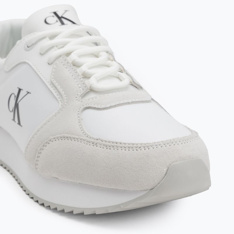 Pánské boty Calvin Klein YM0YM01326 Retro Runner Sock Lace Up Ny-Su Bright White/Black 7