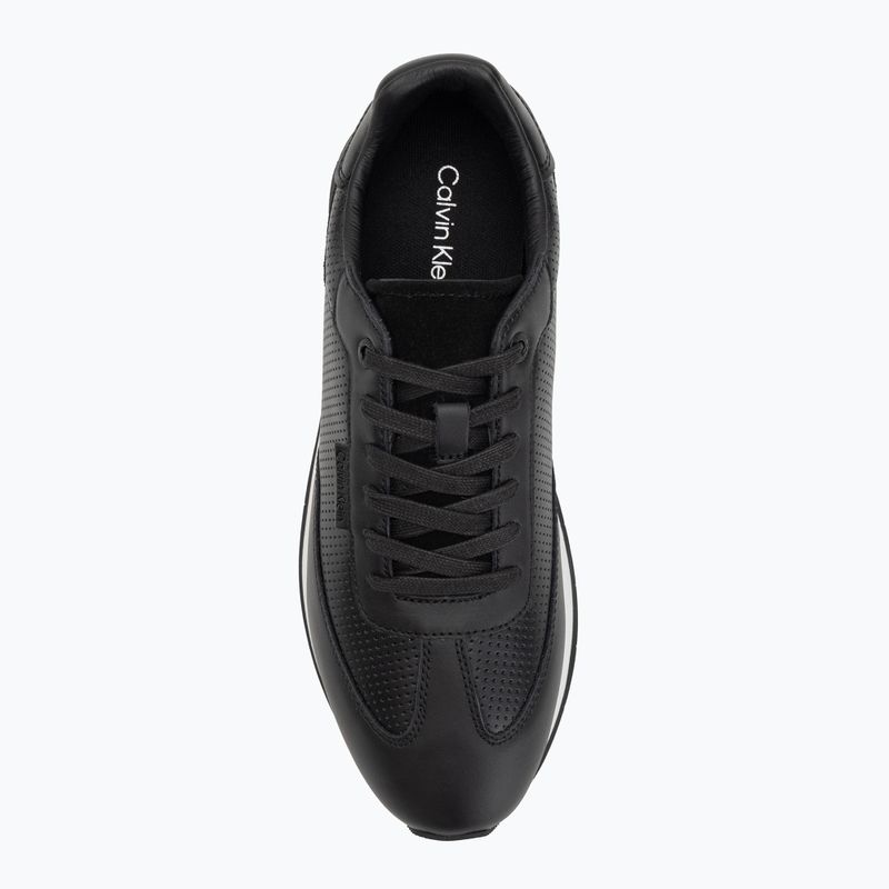 Pánské boty Calvin Klein HM0HM01871 Low Prof Runn Laceup Perf Lth Black/Bright White 5