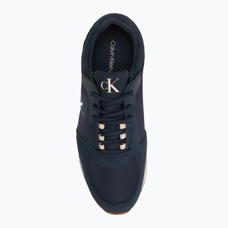 Pánské boty Calvin Klein YM0YM01326 Retro Runner Sock Lace Up Ny-Su Calvin Navy/Bright White/Gum 5