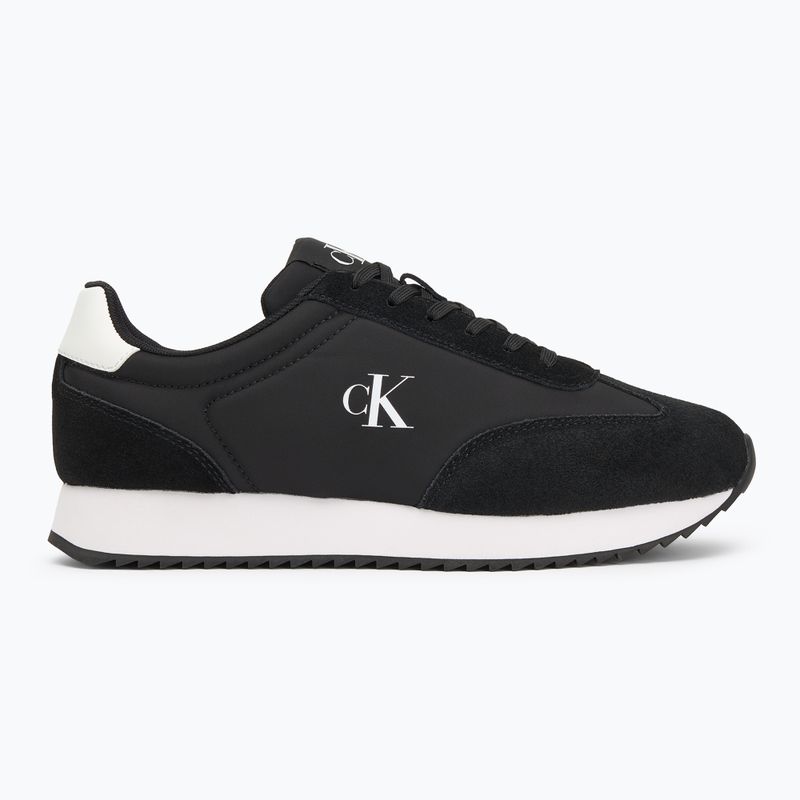 Pánské boty Calvin Klein YM0YM01325 Retro Runner Lace Up Ny-Su Black/Bright White 2