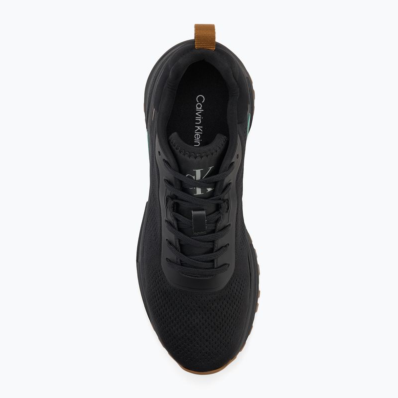Pánské boty Calvin Klein YM0YM01284 Hike Runner Tech Knit Ck Black/Grain Brown/Wild Green 5