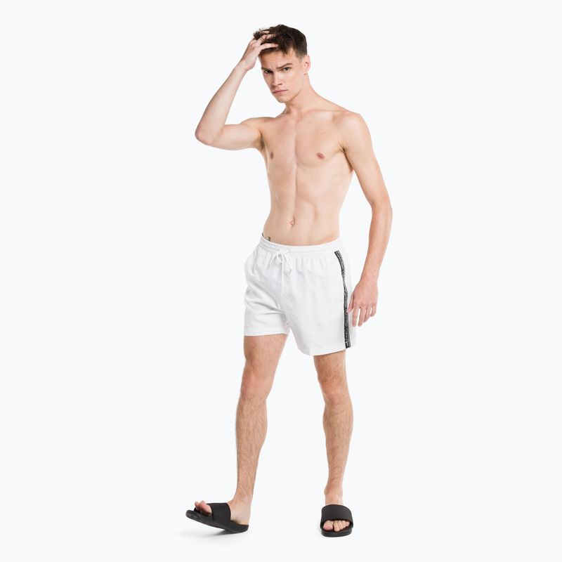 Pánské plavecké šortky Calvin Klein Medium Drawstring white 4