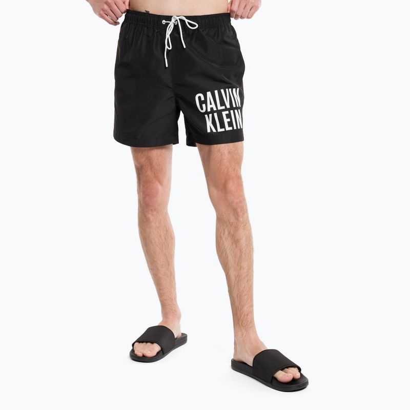 Pánské plavecké šortky Calvin Klein Medium Drawstring černé 4