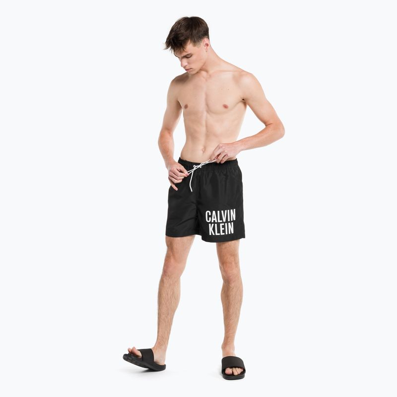 Pánské plavecké šortky Calvin Klein Medium Drawstring černé 5