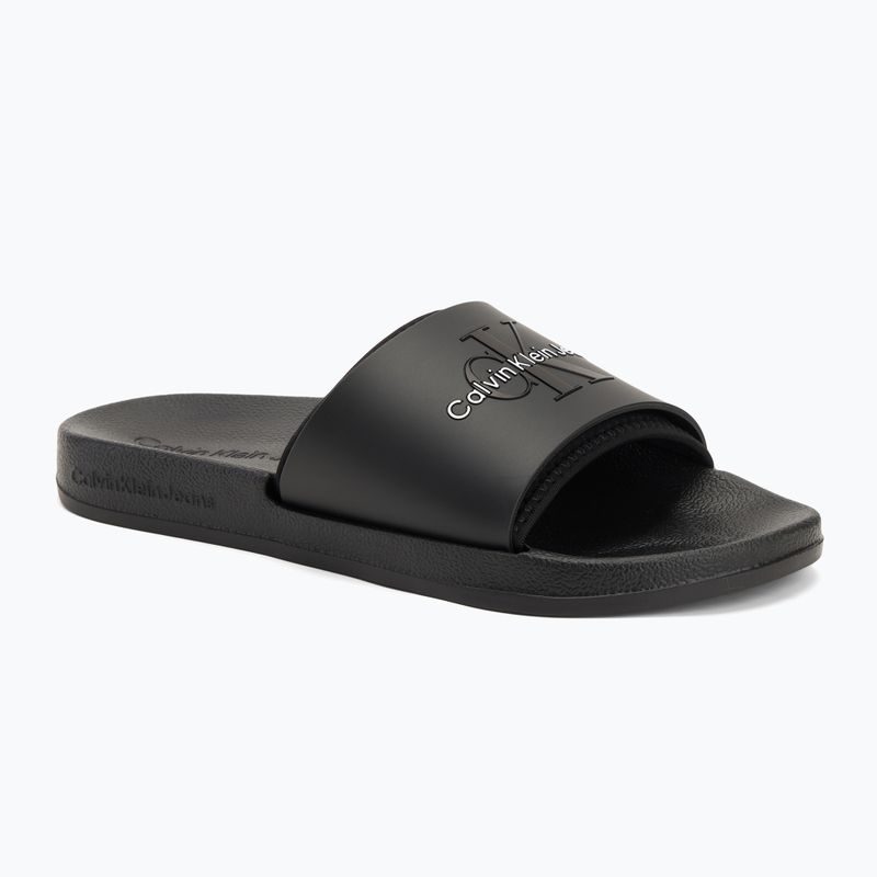 Pánské žabky Calvin Klein YM0YM00361 Slide Rubber Neoprene Monologo black