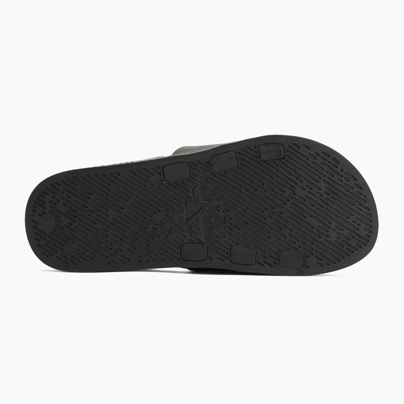 Pánské žabky Calvin Klein YM0YM00361 Slide Rubber Neoprene Monologo black 4