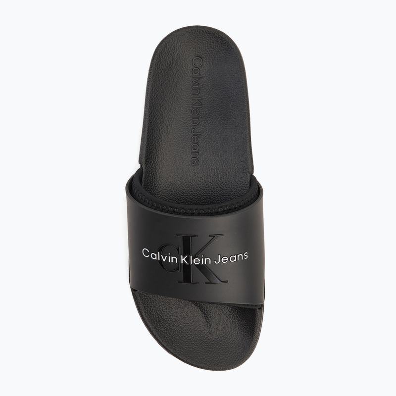 Pánské žabky Calvin Klein YM0YM00361 Slide Rubber Neoprene Monologo black 5