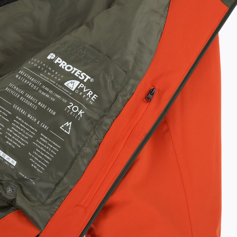 Pánská snowboardová bunda Protest Prttimothy burnt orange 6