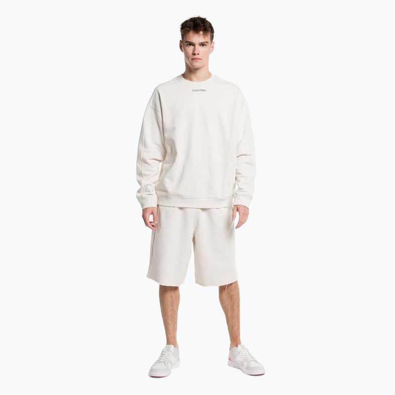 Pánské tréninkové šortky Calvin Klein 7" Knit 67U chalk 2