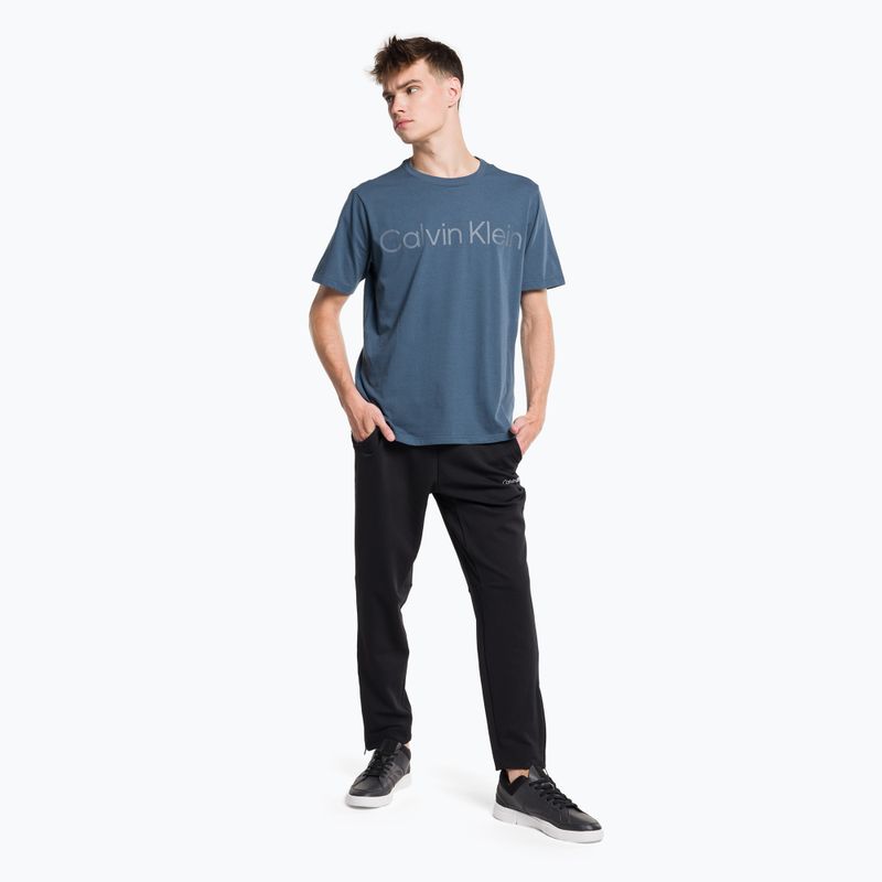 Pánské tričko Calvin Klein v pastelově modré barvě 2
